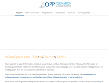 Tablet Screenshot of osteopathie-perinatale-pediatrique.com